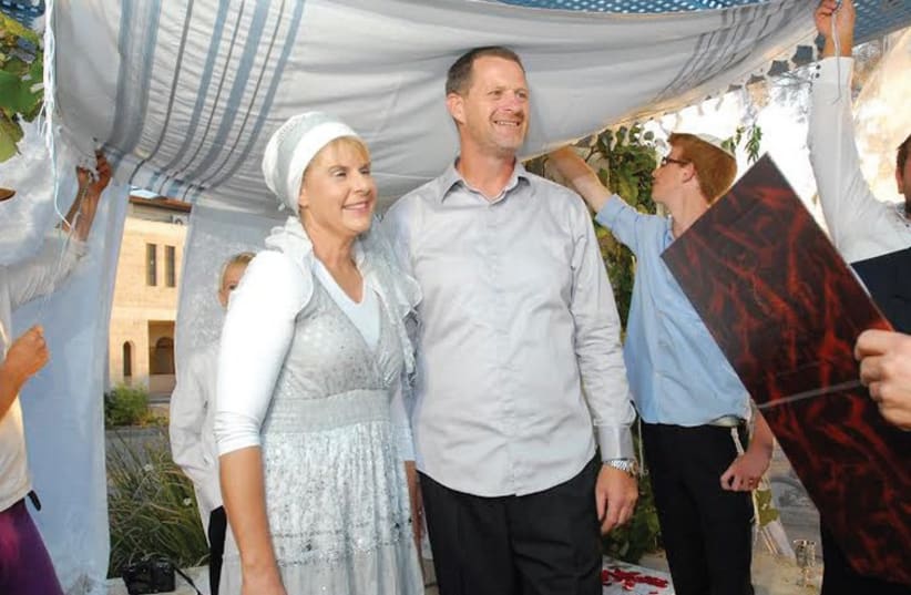 The newly-renamed Baruchs had a Jewish marriage in Carmel, near Hebron, the same day as their conversion to Judaism (photo credit: ODED BEN MOSHE)