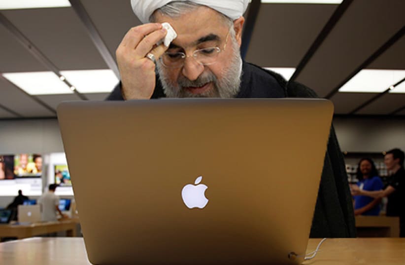 Is Apple coming to Rouhani's Iran? (illustrative photo) (photo credit: REUTERS)