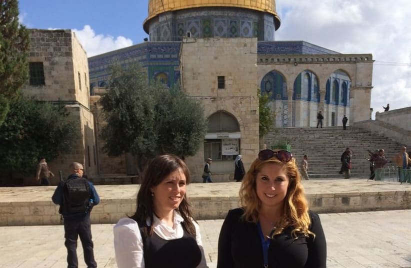 Tzipi Hotovely visits Temple Mount (photo credit: EZRA GABBAY)