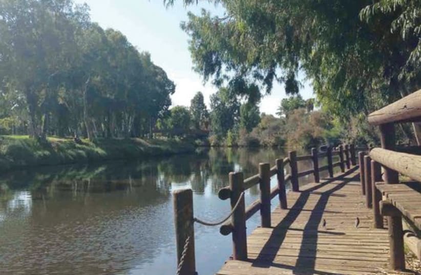 The Tel Aviv-area Yarkon river is one of the most beautiful spots in central Israel (photo credit: MEITAL SHARABI)