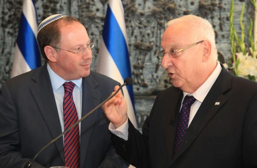 President Reuven Rivlin and HUC President Rabbi Aaron D. Panken (photo credit: HEBREW UNION COLLEGE)