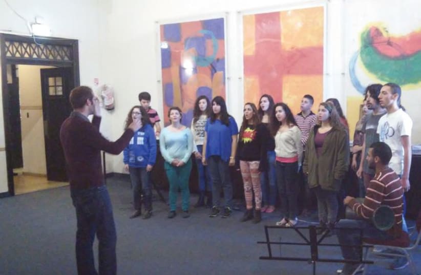 The Jerusalem Youth Chorus performs in Hebrew, Arabic and English. (photo credit: BARRY DAVIS)