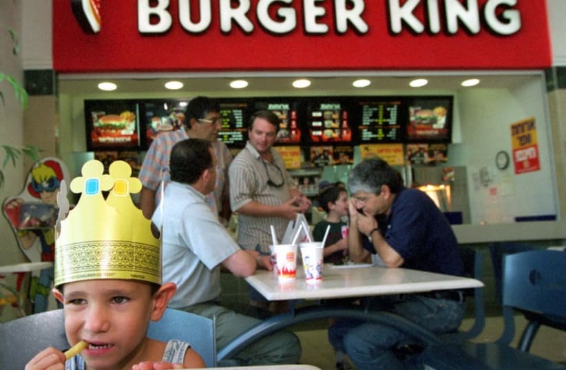 A Burger King in Israel (photo credit: REUTERS)