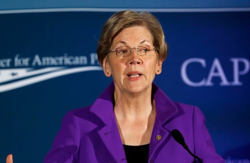 U.S. Senator Elizabeth Warren (photo credit: REUTERS)