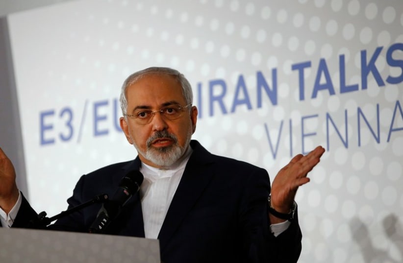 Iranian Foreign Minister Javad Zarif addresses a news conference after a meeting in Vienna November 24 (photo credit: REUTERS)