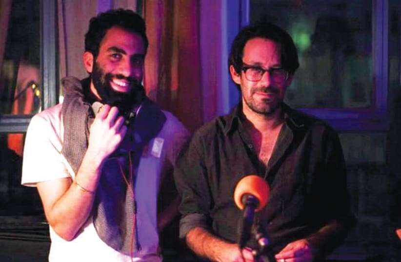 Yaron Reis and Yoel Butbinik in the studio. (photo credit: COURTESY JLM.FM)