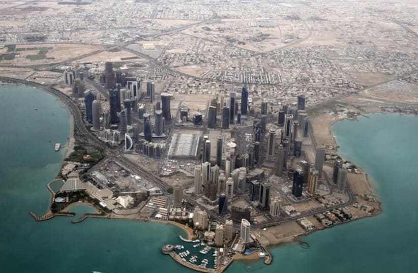 An aerial view of Doha, Qatar's capital (photo credit: REUTERS)