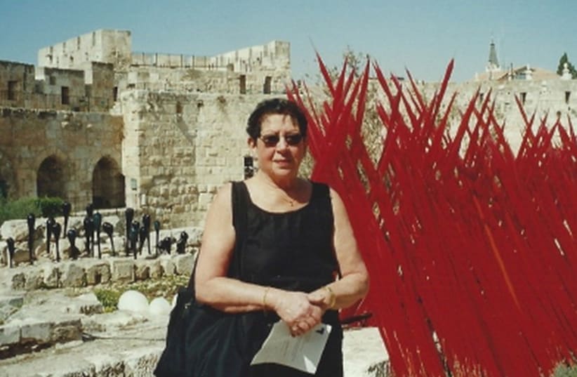 SILVIA WEINTHAL during a visit near Jerusalem’s Old City (photo credit: Courtesy)