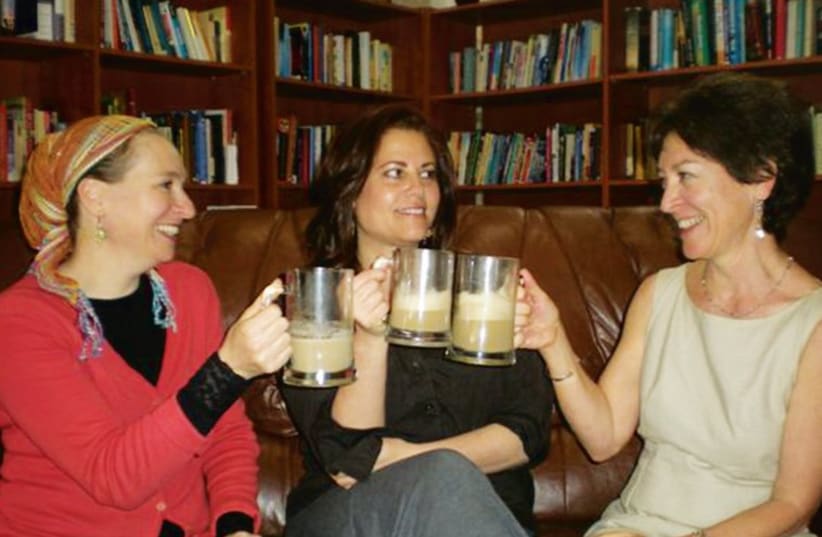 Left to right: Danit Shemesh, Tzippi Shaked and Pamela Peled (photo credit: Courtesy)
