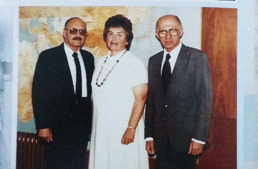 MEYER AND Shoshana Haas with Menachem Begin in 1983. (photo credit: RABBI SAMUEL ROTHBERG)