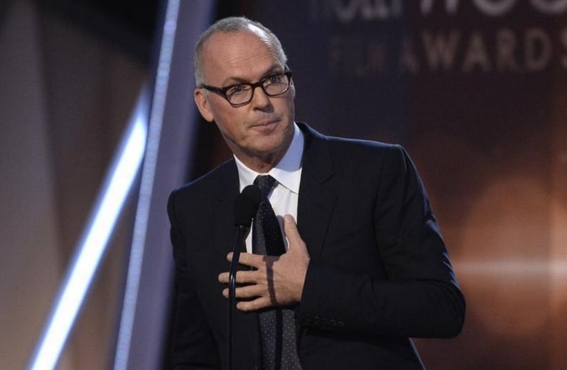 Actor Michael Keaton accepts the Hollywood Career Achievement Award during the Hollywood Film Awards in Hollywood, California (photo credit: REUTERS)