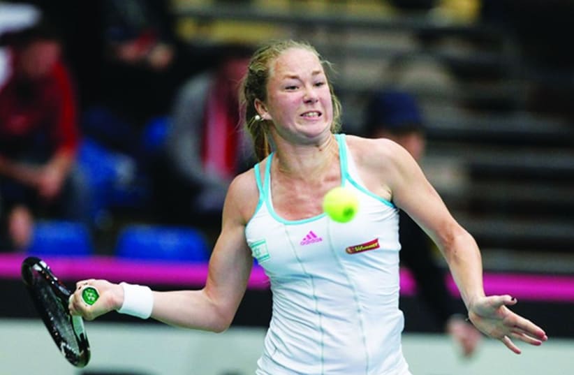 Israeli tennis star Julia Glushko (photo credit: NIR KEIDAR/ISRAEL TENNIS ASSOCIATION)