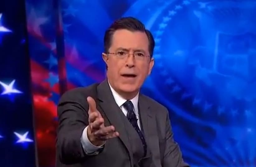 Comedy Central's Stephen Colbert, host of 'The Colbert Report.' (photo credit: YOUTUBE SCREENSHOT)