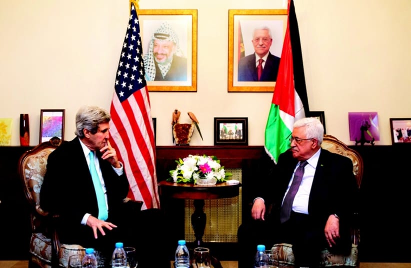 Ce que veut Kerry, ce que veut Abbas (photo credit: REUTERS)