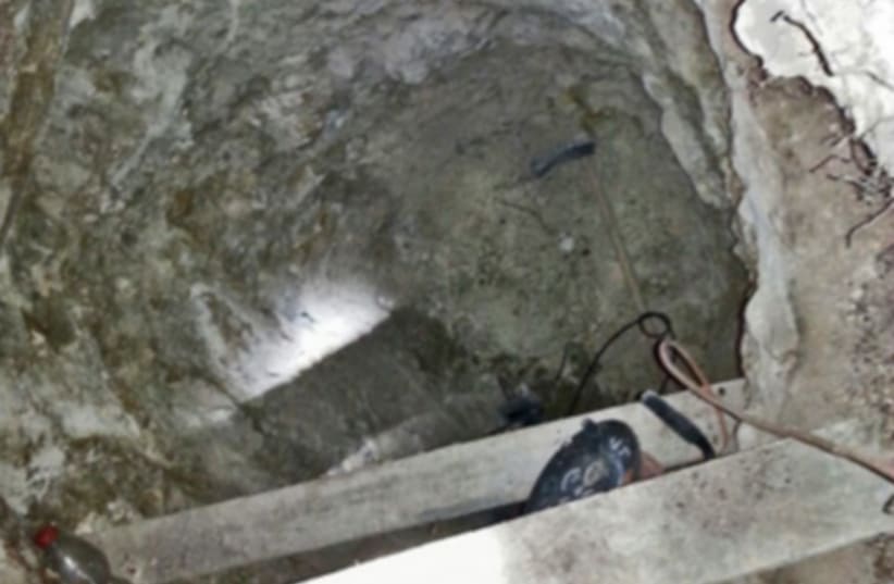The cave illegally entered by two Palestinian suspects. (photo credit: IAA)