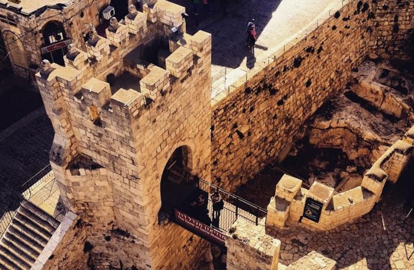 Tower of David in Jerusalem’s Old City (photo credit: SETH J. FRANTZMAN)