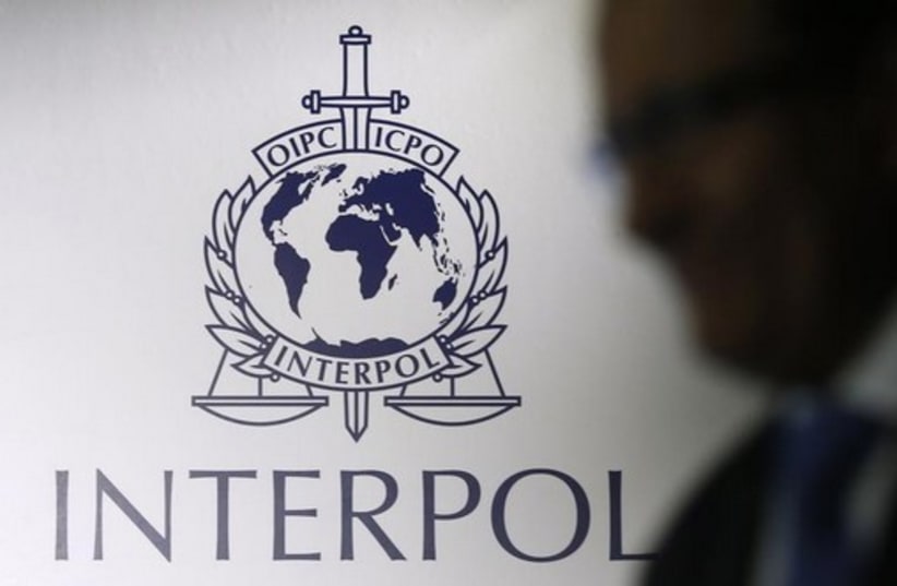 The Interpol logo (photo credit: REUTERS)