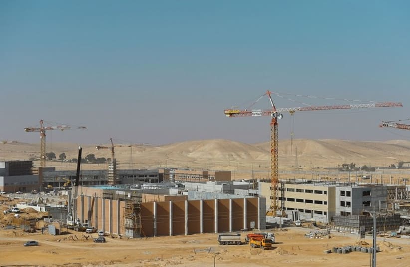 New IDF base being built in Negev (photo credit: DEFENSE MINISTRY)