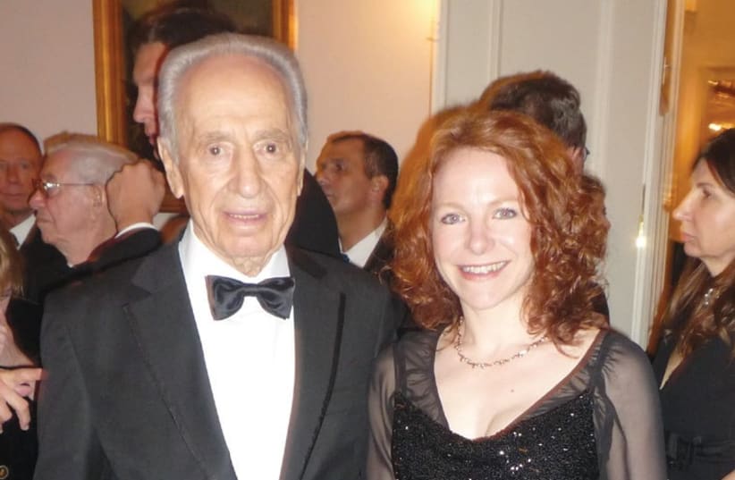 Avitall Gerstetter and former president Shimon Peres (photo credit: Courtesy)
