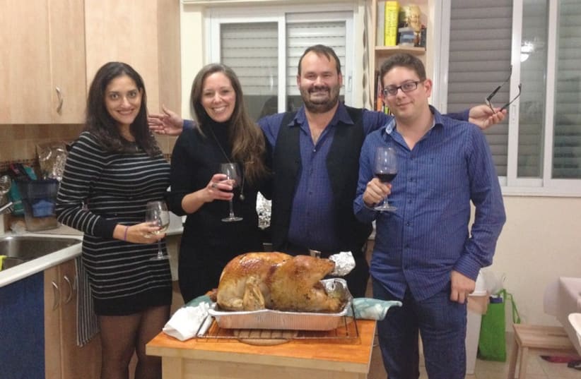 Some American-Israelis hold on to their Thanksgiving traditions. (photo credit: SETH J. FRANTZMAN)