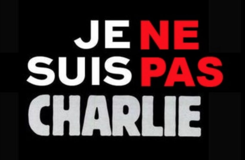 A new hashtag is spreading in French and English with those unsupportive of Charlie Hebdo's attacks on religion (photo credit: TWITTER)