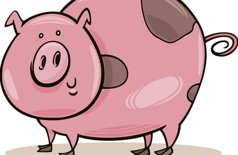 Animated pig (photo credit: INGIMAGE)
