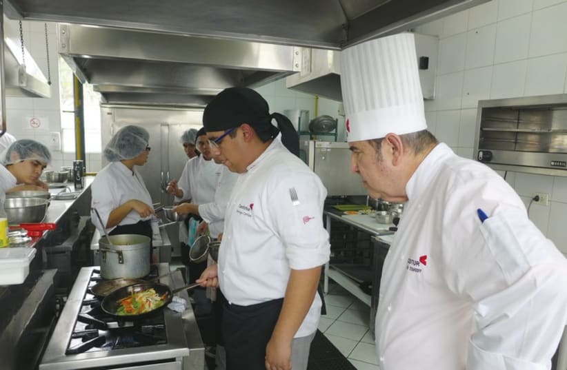 Cooking class in Lima (photo credit: YAKIR LEVY)