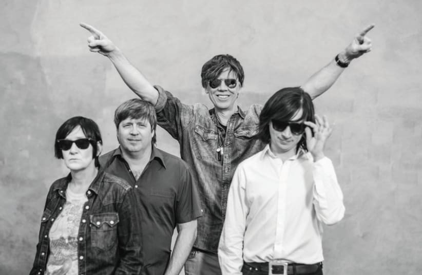 AMERICAN SINGER/SONGWRITER Thurston Moore (center back) and his band. (photo credit: Courtesy)