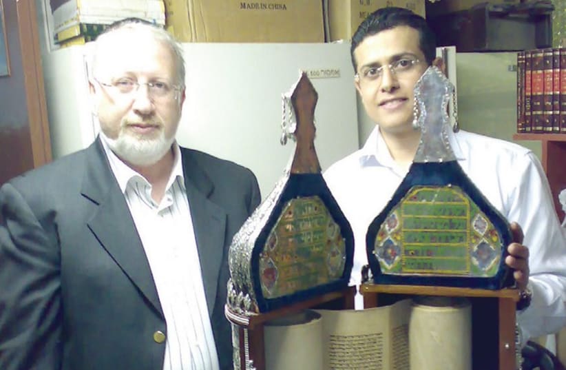 The Yehuda family Torah scroll. (photo credit: Courtesy)