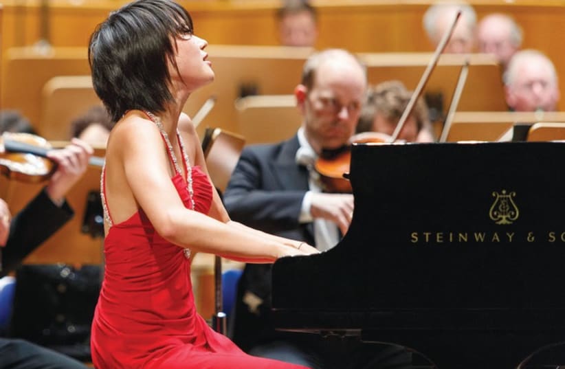 CHINESE PIANIST Yuja Wang performs with IPO in Jerusalem. (photo credit: SUSANNE DIESNER)