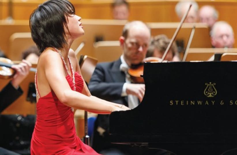 CHINESE PIANIST Yuja Wang performs with IPO in Jerusalem. (photo credit: SUSANNE DIESNER)