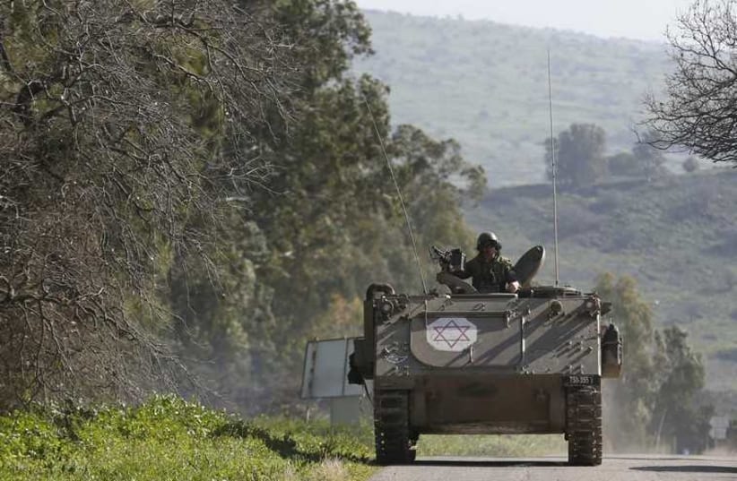 IDF soldiers near border with Lebanon. (photo credit: REUTERS)