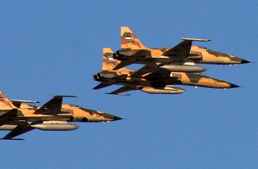 Jordanian jets [illustrative] (photo credit: REUTERS)