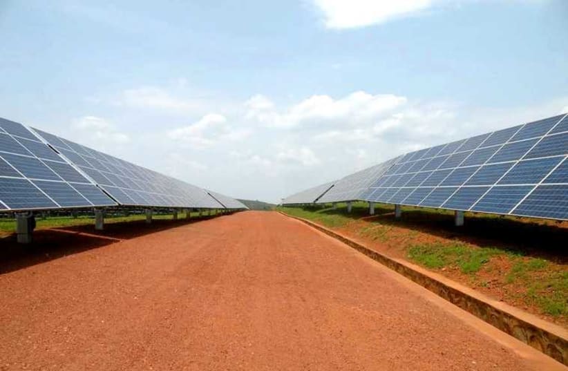 The first solar field in east Africa (photo credit: SHARON UDASIN)
