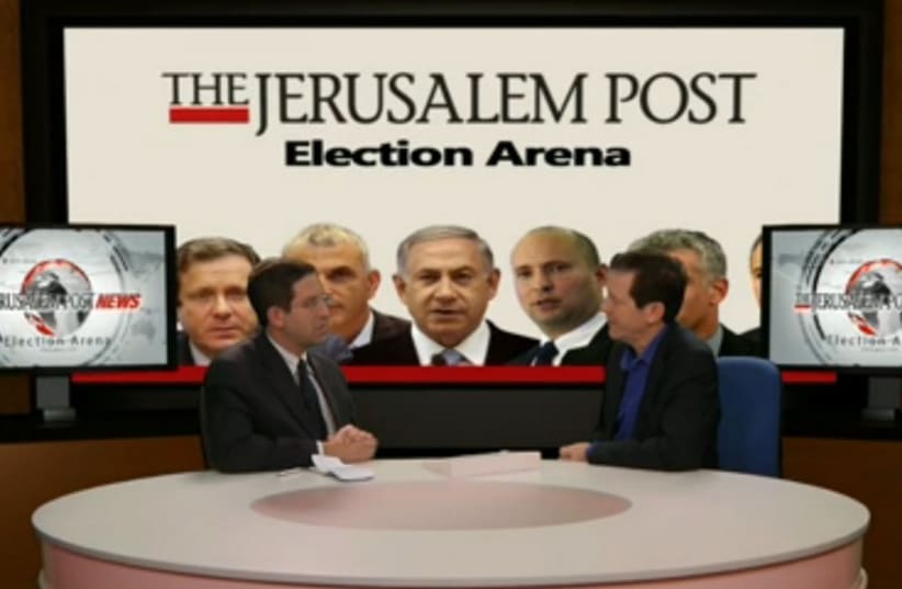 Isaac Herzog interviews with The Jerusalem Post's Election Arena  (photo credit: screenshot)