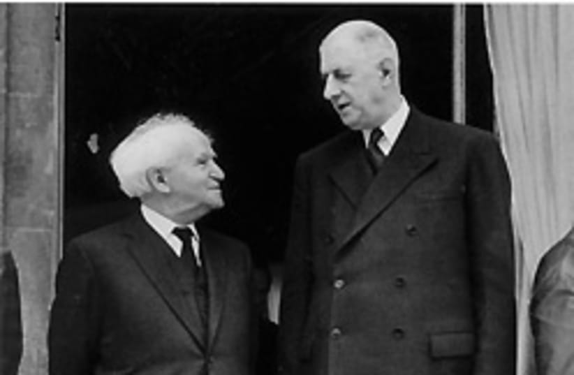 Ben Gurion de Gaulle 88 248 (photo credit: Jerusalem Post archives)