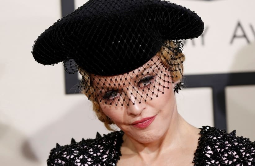 Madonna arrives at the 57th annual Grammy Awards in Los Angeles (photo credit: REUTERS)