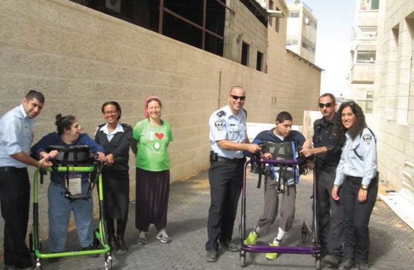 GO ALEH! Children and police officers plan to walk together in the Jerusalem Marathon (photo credit: Courtesy)