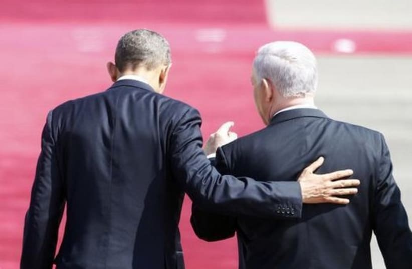 US President Barack Obama and Prime Minister Benjamin Netanyahu.  (photo credit: REUTERS)