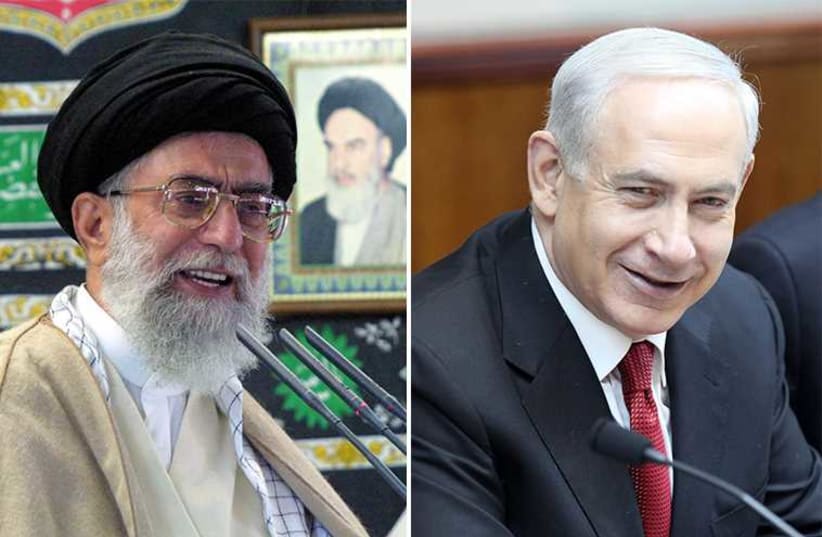 Netanyahu and Khamenei (photo credit: REUTERS,MARC ISRAEL SELLEM/THE JERUSALEM POST)
