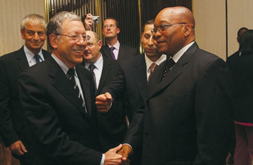 Irwin Cotler with South African President Jacob Zuma. (photo credit: Courtesy)
