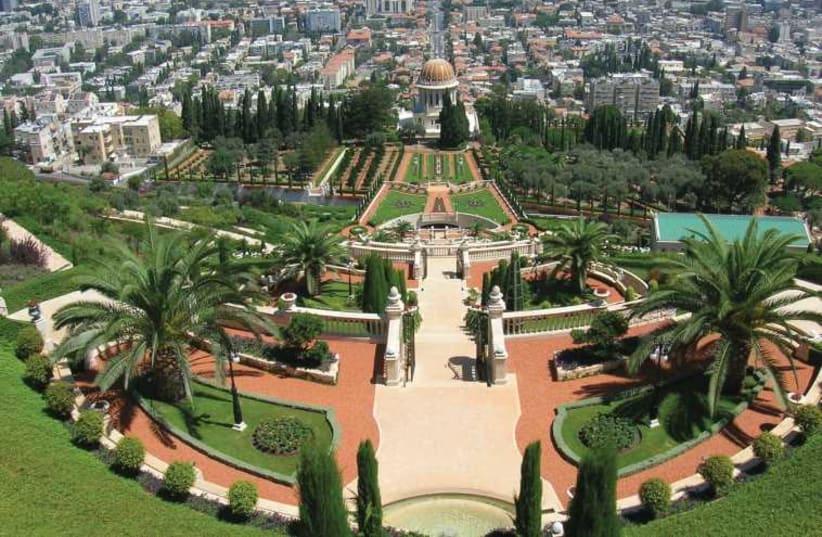 THE BAHA’I Gardens in Haifa. (photo credit: Wikimedia Commons)