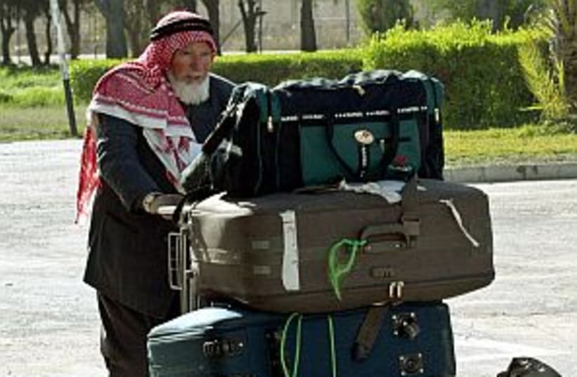 arab suitcases rafah 298 (photo credit: AP)