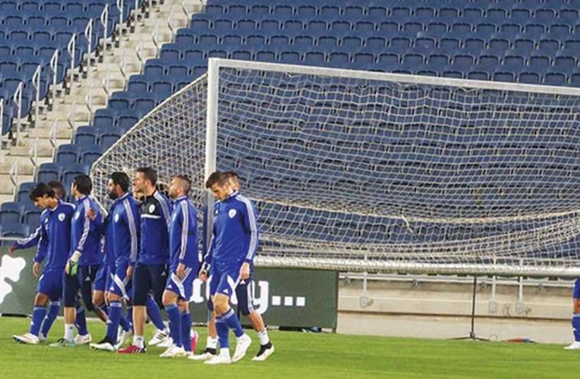 Israel completes preparations for game against Belgium (photo credit: MARC ISRAEL SELLEM)