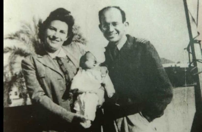 David and Frieda Macarov with their first child, born in 1949. (photo credit: Courtesy)