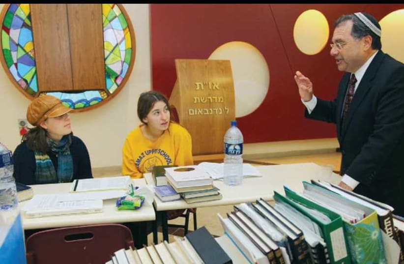Rabbi Shlomo Riskin at Midreshet Lindenbaum. (photo credit: MARC ISRAEL SELLEM/THE JERUSALEM POST)