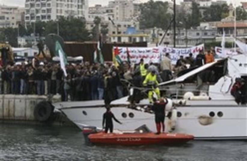 gaza boat in lebanon 248.88 (photo credit: AP)