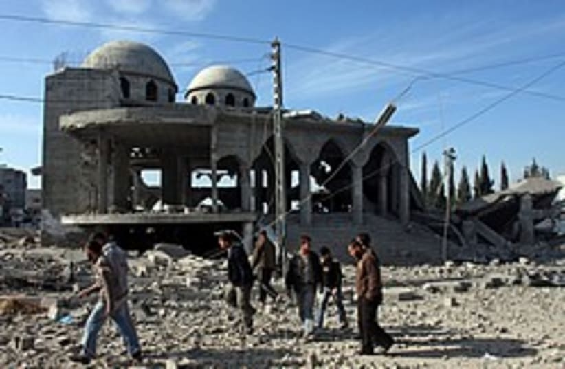 gaza damaged mosque 248 88 ap (photo credit: AP)