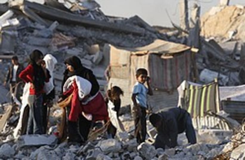 Gaza rubble 248.88 ap (photo credit: AP [file])