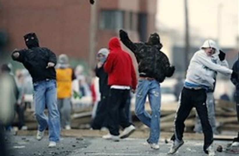 north ireland riots 248.88 ap (photo credit: AP)
